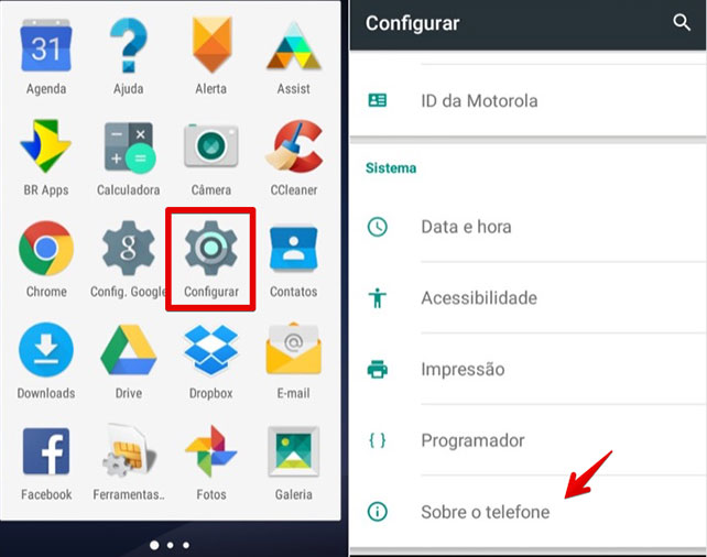 tela atualizar android
